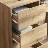 Bureau Artisanaal Eikenkleurig - 90x37,5x75cm - 41% Korting!