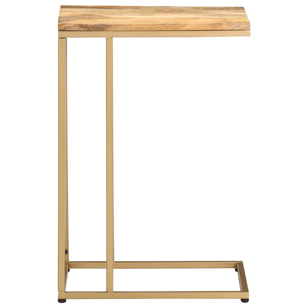 VidaXL Bijzettafel Massief Mangohout & Staal - 35x45x65 cm - 34% Korting