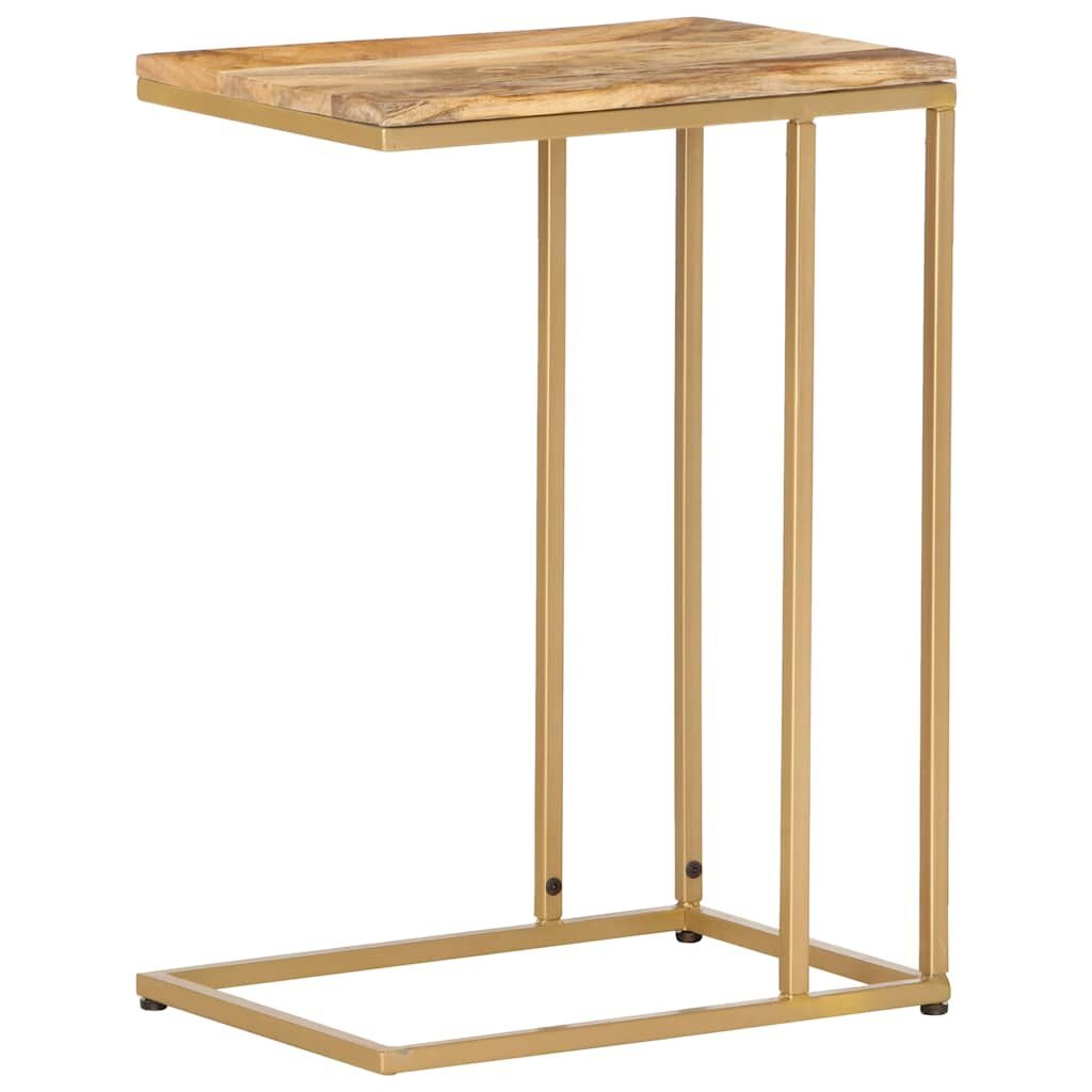 VidaXL Bijzettafel Massief Mangohout & Staal - 35x45x65 cm - 34% Korting