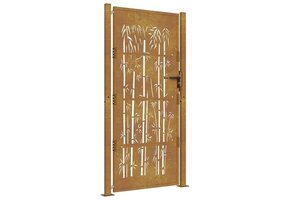 Cortentaal Tuinpoort 100x200 cm met Bamboe-effect - 35% Korting