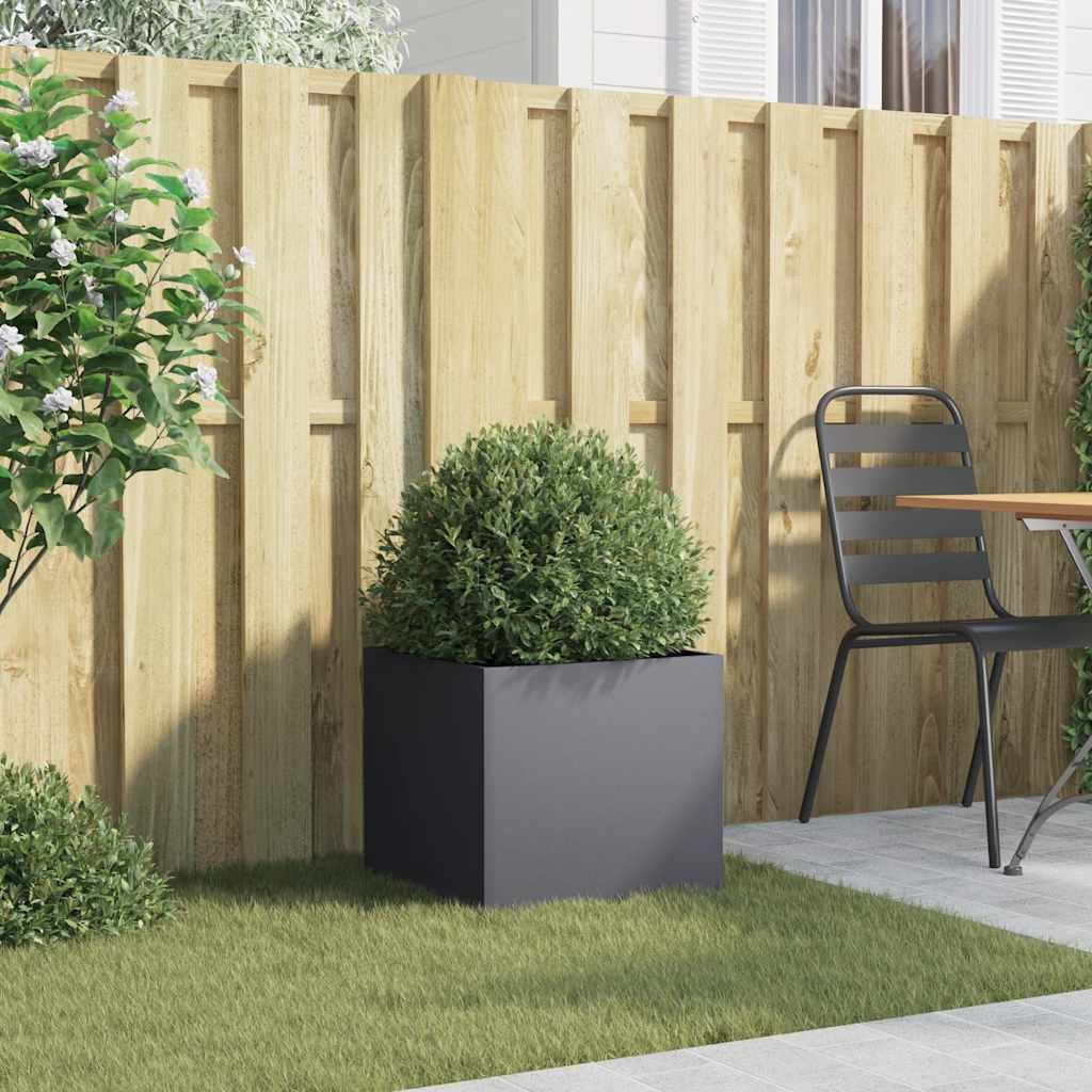 Plantenbak Staal Antraciet 42x40x39 cm - 53% Korting