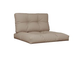 Palletkussens Set 2 stuks Taupe - 34% Korting