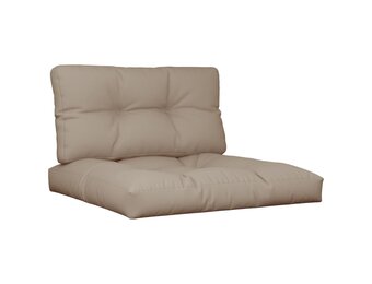 Palletkussens Set 2 stuks Taupe - 34% Korting