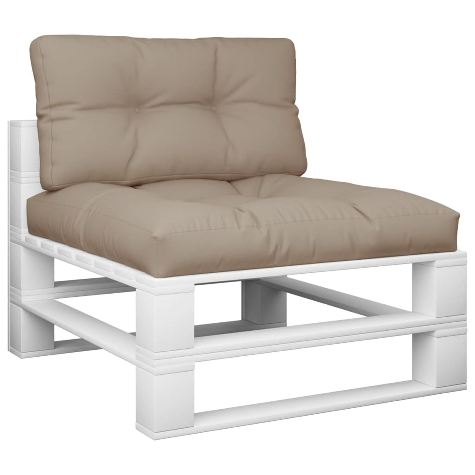 Palletkussens Set 2 stuks Taupe - 34% Korting
