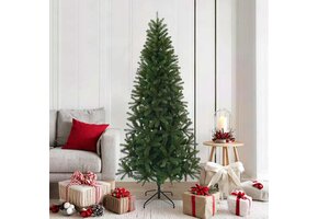 Kunstkerstboom Groen 180 cm PVC/PE met Standaard - 34% Korting