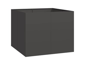 Plantenbak Staal Zwart 100x100x80 cm - 59% Korting