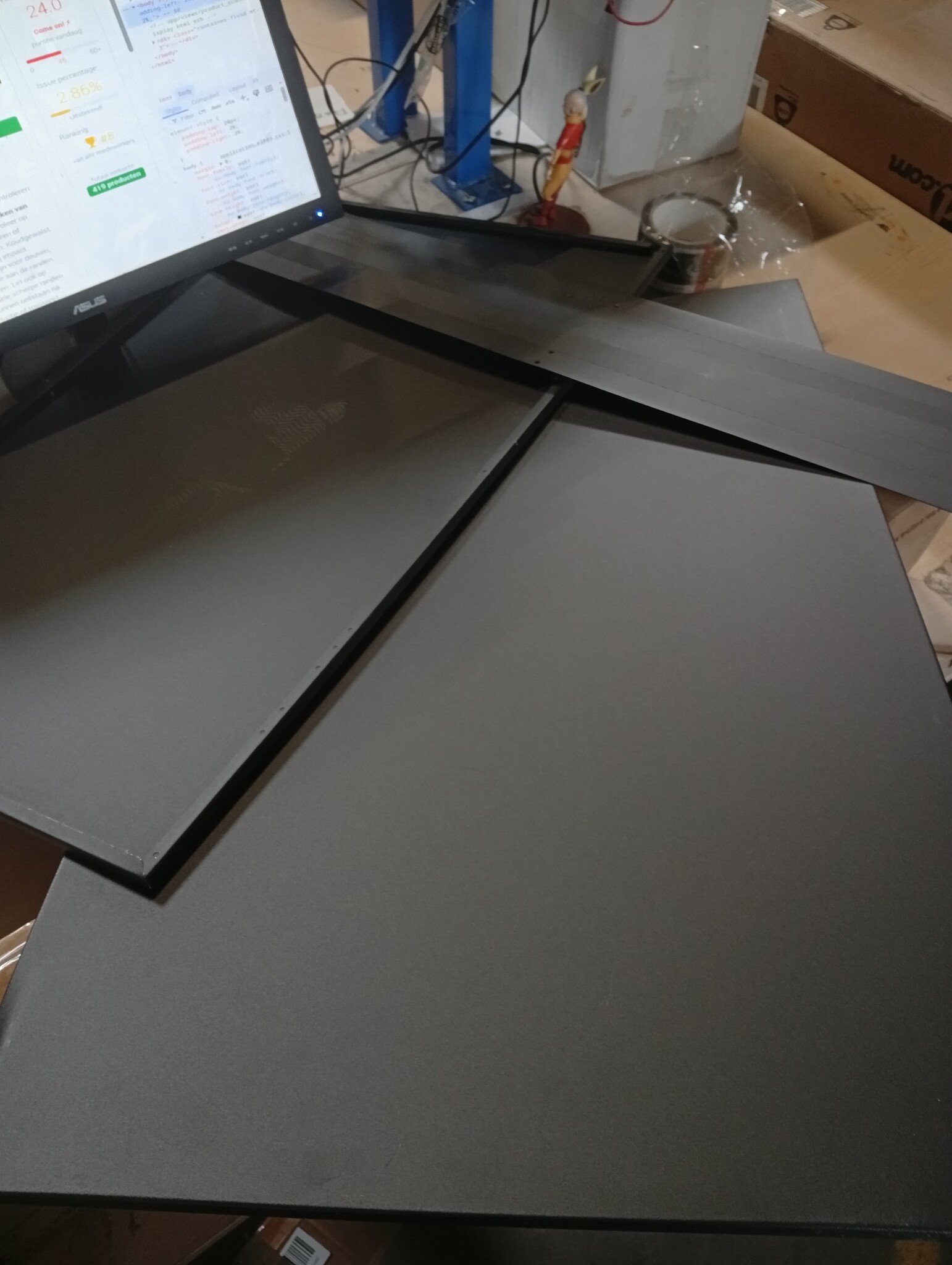 Plantenbak Staal Zwart 100x100x80 cm - 59% Korting