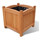 Plantenbakken Hout Verhoogd 2 stuks 30x30x30 cm - 34% Korting