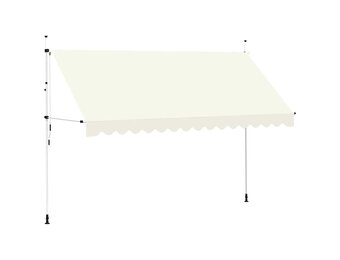 VidaXL Luifel Uittrekbaar 400cm Crème - 35% Korting!