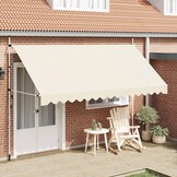 VidaXL Luifel Uittrekbaar 400cm Crème - 35% Korting!