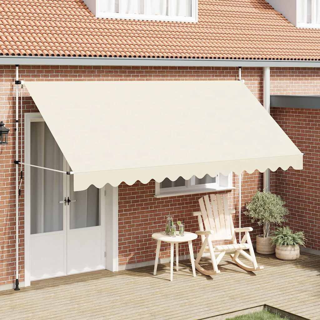 VidaXL Luifel Uittrekbaar 400cm Crème - 35% Korting!