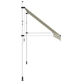 VidaXL Luifel Uittrekbaar 400cm Crème - 35% Korting!