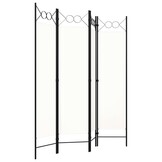 Kamerscherm 4-delig 160x180 cm Wit - 34% Korting!