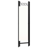 Kamerscherm 4-delig 160x180 cm Wit - 34% Korting!