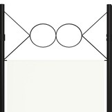 Kamerscherm 4-delig 160x180 cm Wit - 34% Korting!