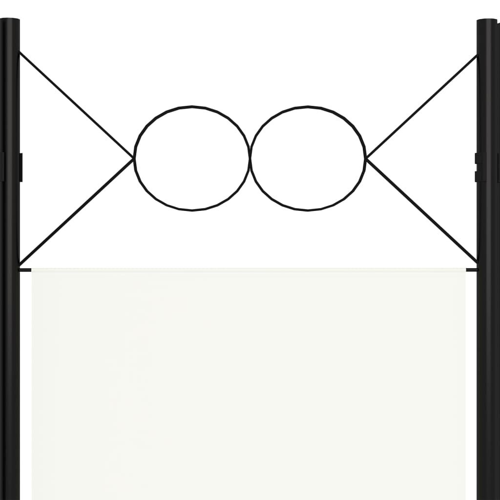 Kamerscherm 4-delig 160x180 cm Wit - 34% Korting!