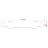 Rond Tafelblad Acaciahout Ø 80 cm - 35% Korting