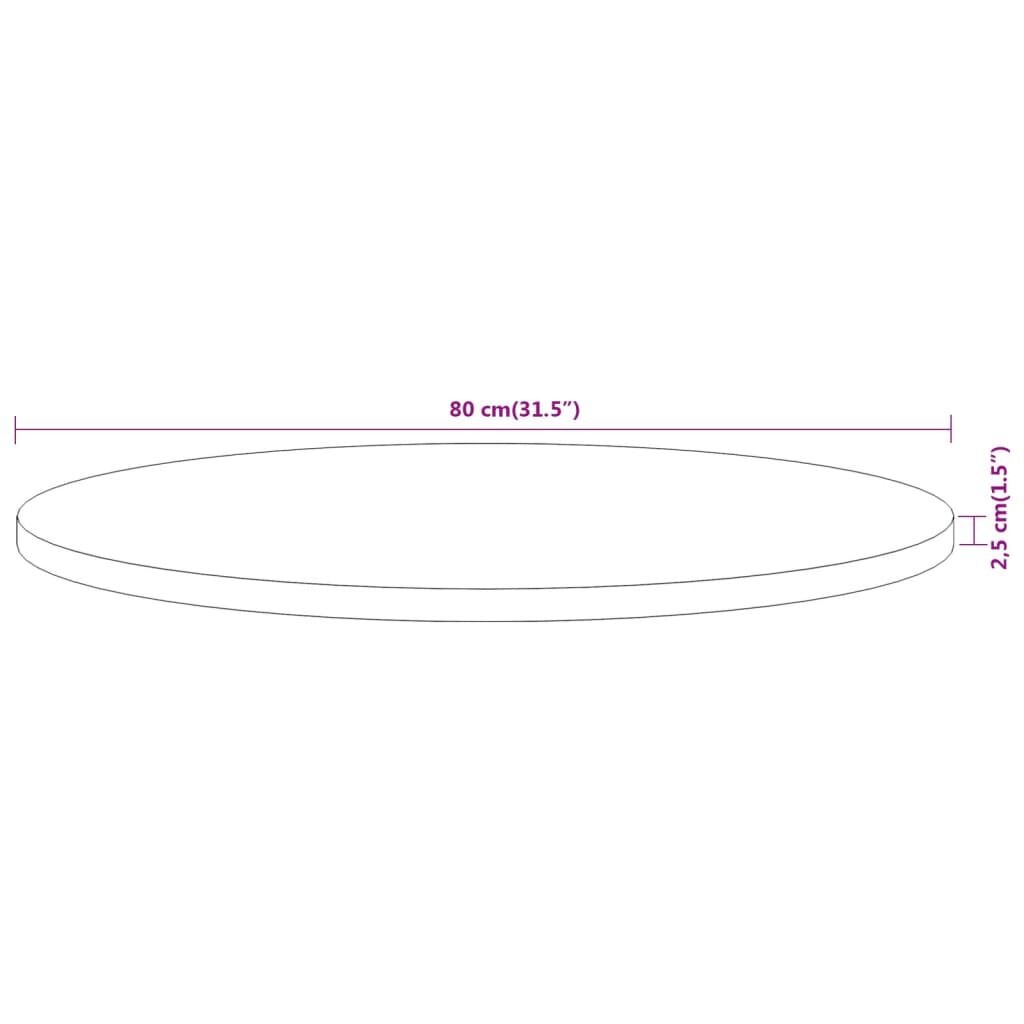 Rond Tafelblad Acaciahout Ø 80 cm - 35% Korting