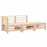 Loungeset 3-delig Massief Grenenhout met 30% Korting
