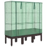 Verhoogde Plantenbak met Kas & Rattanlook - 120x40x140cm (34% Korting)