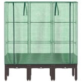 Verhoogde Plantenbak met Kas & Rattanlook - 120x40x140cm (34% Korting)
