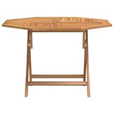Inklapbare Teakhouten Tuintafel 110x110x75 cm - 52% Korting