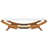 vidaXL Loungebed Crèmekleurig - Massief Hout (100x188,5x44 cm) - 29% Korting
