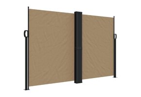 Uittrekbaar Windscherm Taupe 160x1200cm - 35% Korting!