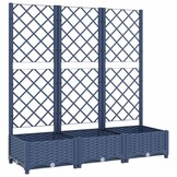 Plantenbak met Latwerk 120x40x121,5cm Donkergrijs - 29% Korting