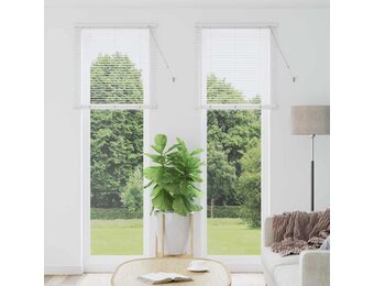 VidaXL Aluminium Jaloezieën Wit 220 x 75 cm - 29% Korting