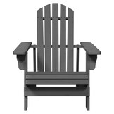 Adirondack stoel massief vurenhout grijs - 54% korting!