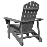 Adirondack stoel massief vurenhout grijs - 54% korting!