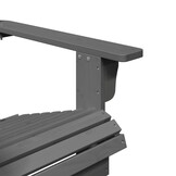Adirondack stoel massief vurenhout grijs - 54% korting!
