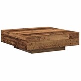 Salontafel Bewerkt Hout Oud - 100x100x31cm - 35% Korting