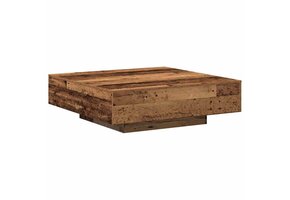 Salontafel Bewerkt Hout Oud - 100x100x31cm - 35% Korting