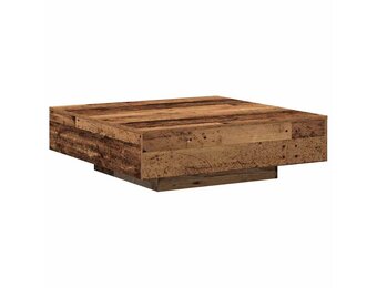 Salontafel Bewerkt Hout Oud - 100x100x31cm - 35% Korting