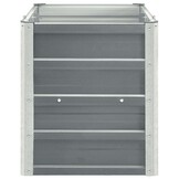 Verhoogde Plantenbak 240x40x45 cm Gegalvaniseerd Staal Grijs - 34% Korting!