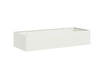 Plantenbak Staal Wit 200x80x40 cm - 47% Korting