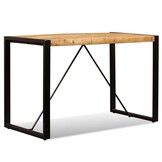 Eettafel Massief Ruw Mangohout 120 cm - 35% Korting