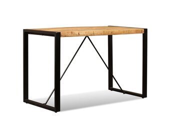 Eettafel Massief Ruw Mangohout 120 cm - 35% Korting