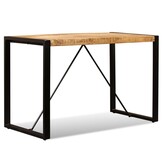 Eettafel Massief Ruw Mangohout 120 cm - 35% Korting