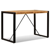 Eettafel Massief Ruw Mangohout 120 cm - 35% Korting