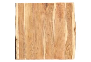 Massief Acaciahouten Tafelblad 58x60 cm - 59% Korting