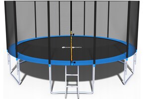 Trampoline Blauw 465 cm met Veiligheidsnet & Ladder - 35% Korting