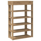 VidaXL Schoenenrek 60x30x98 cm Bewerkt Hout met 56% Korting