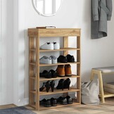 VidaXL Schoenenrek 60x30x98 cm Bewerkt Hout met 56% Korting