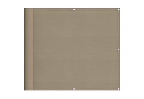 vidaXL Balkonscherm Taupe 90x800 cm Oxford Polyester met 33% Korting