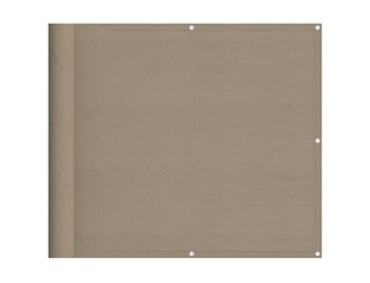 vidaXL Balkonscherm Taupe 90x800 cm Oxford Polyester met 33% Korting