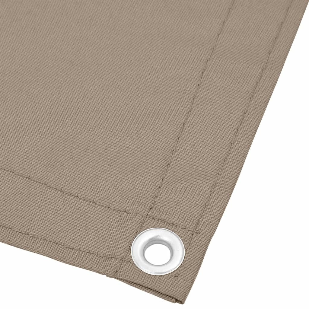vidaXL Balkonscherm Taupe 90x800 cm Oxford Polyester met 33% Korting
