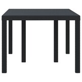 Antraciet Tuinstafel Poly Rattan 150x100cm - 35% Korting